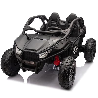 Kids 24V Ride On UTV, Two Seats, 400W Power, Bluetooth Music, Remote Control, and Speed Up to 4.97 MPH