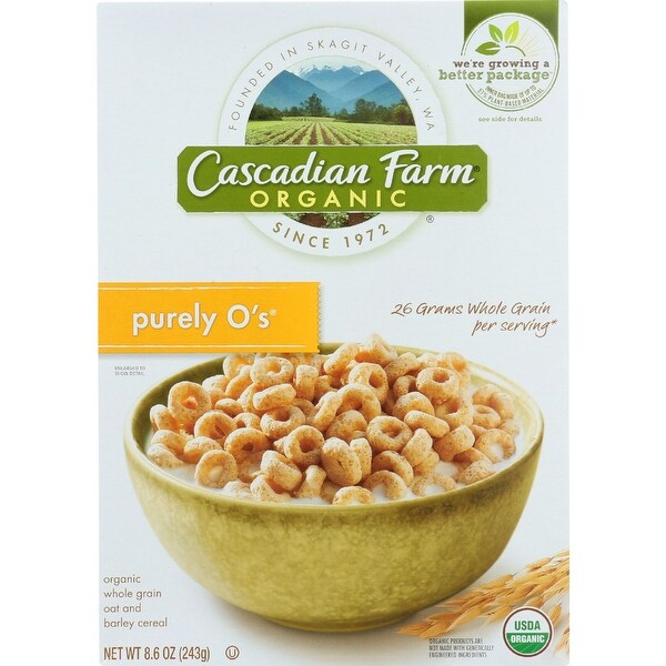 Cascadian Farm Cereal - Organic - Purely Os - 8.6 oz - case of 12