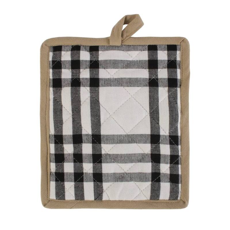 Gingham Farmhouse "Eat, Drink, Enjoy" Kitchen Set - 28" - 4 Piece