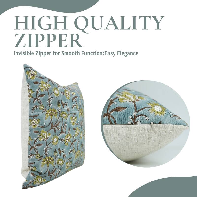 Home Decor Block Print Cushion Cover By Fabdivine -NAYAB