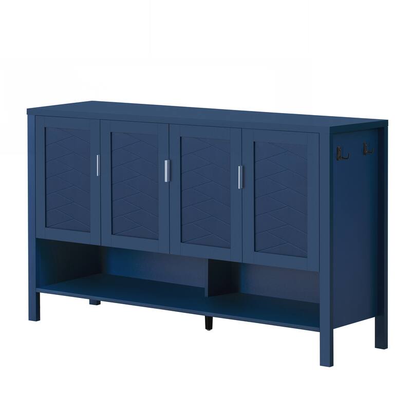 Modern Cabinet with Double Hooks,Suitable for Living Room, Hallway, Dining,Office