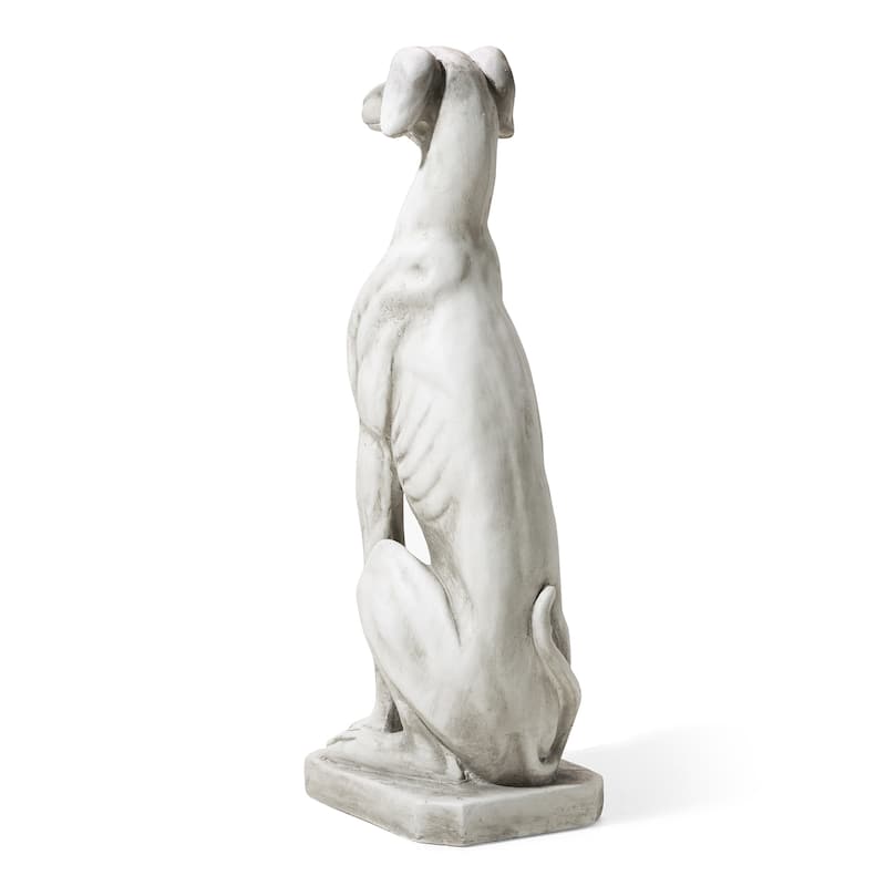 Glitzhome 32''H MGO Sitting Dog Garden Statue