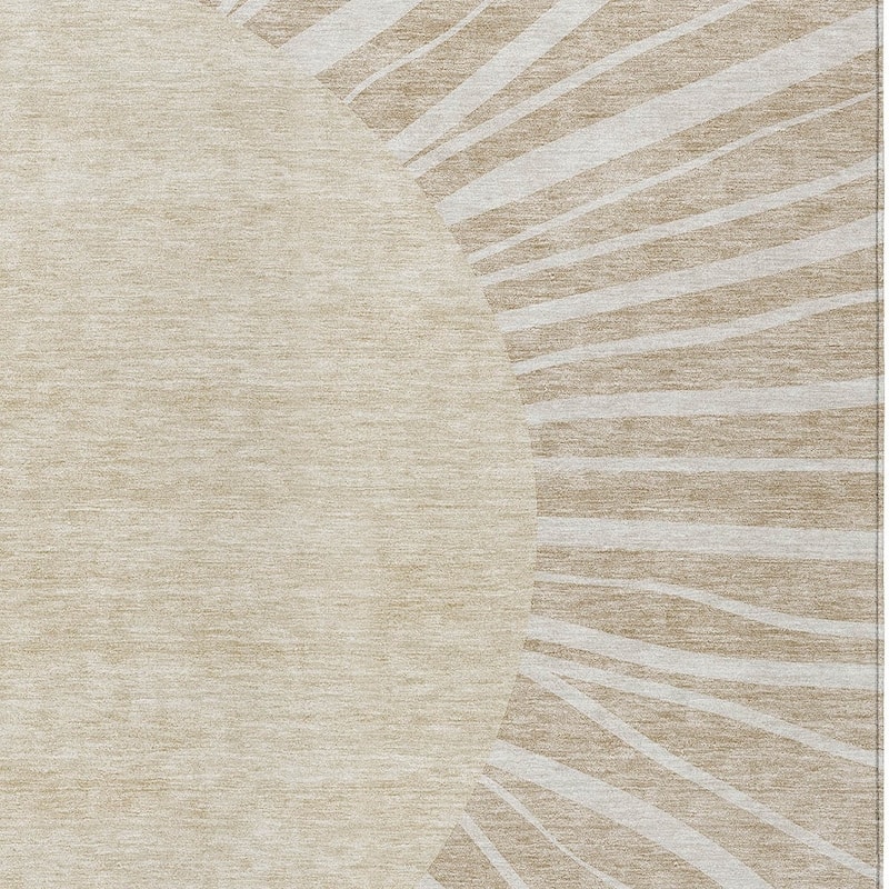 HomeRoots Abstract Transitional Rectangle Outdoor Rug