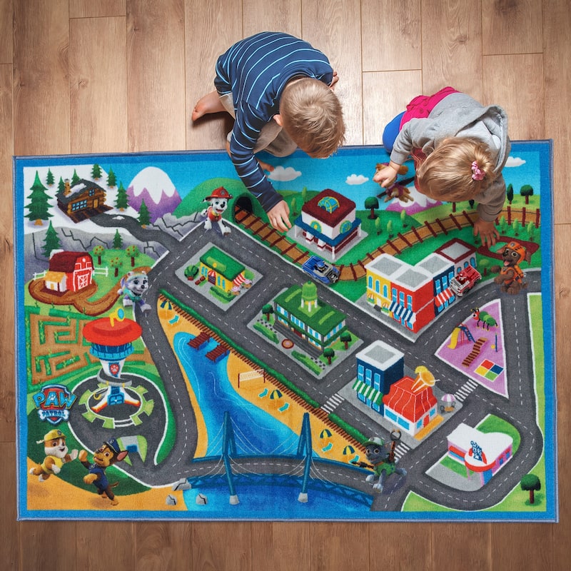 Licensed Nickelodeon Paw Patrol Youth Digital Printed Area Rugs