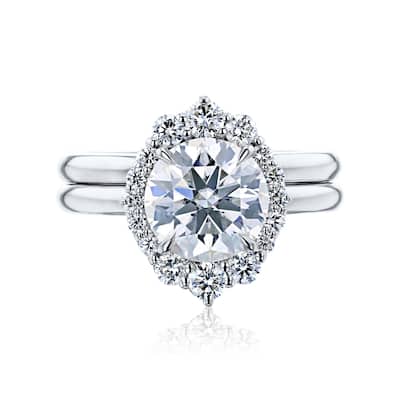 Annello by Kobelli 14k Gold Forever One Raphaela Bridal Set (DEF/VS, DEF/VS)