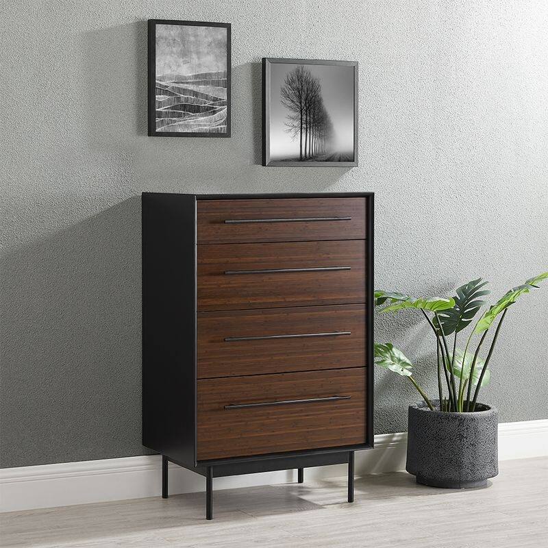 Landon 4 Drawer Double Dresser, Crimson