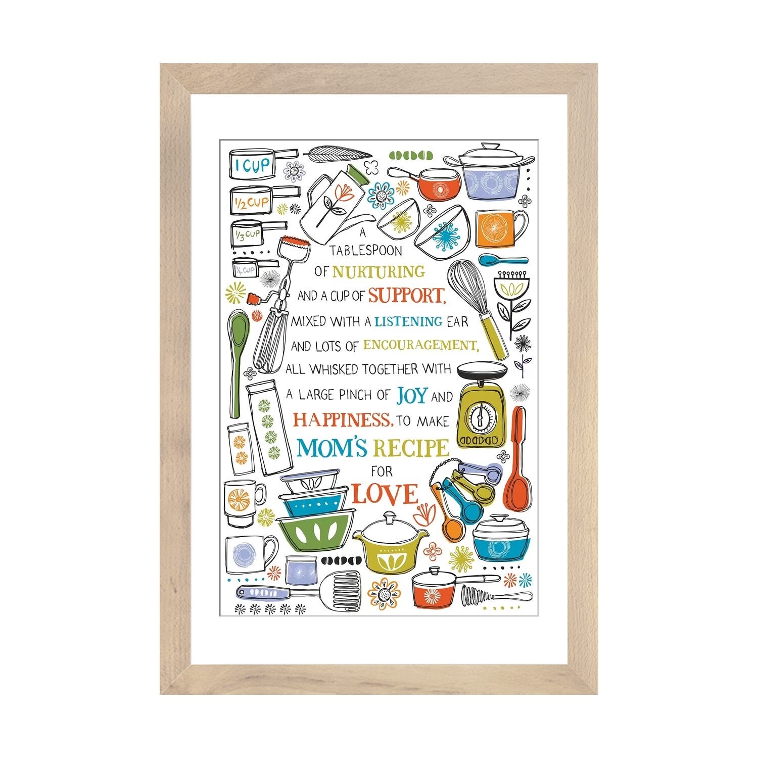 Family Recipe Collection Framed On Paper 3 Pieces by Pam Britton Textual Art