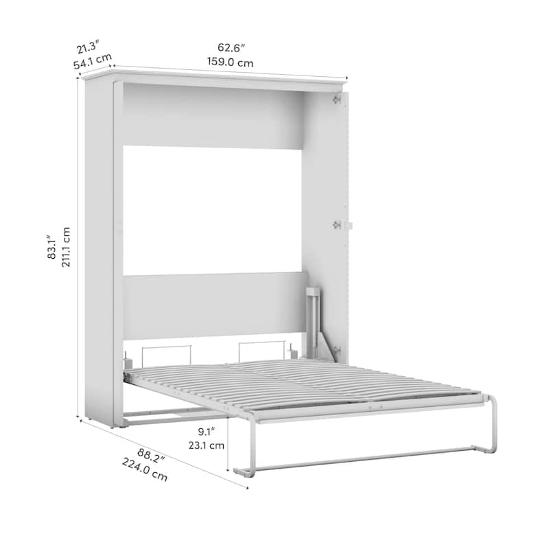 Key West 63W Full Murphy Bed for Living Room or Guest Room by Bestar