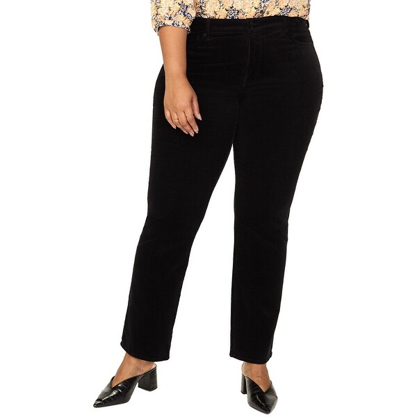 Nydj Plus Marilyn Black Straight Leg. Opens flyout.