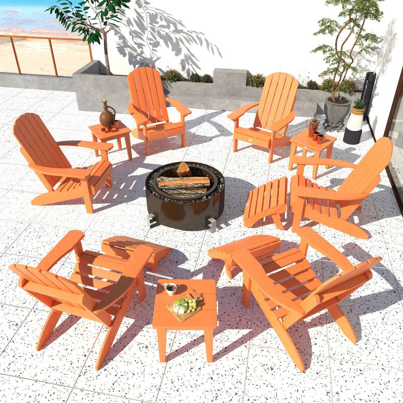 BAHIA VERDE OUTDOORS 12-Piece Adirondack Conversation Set