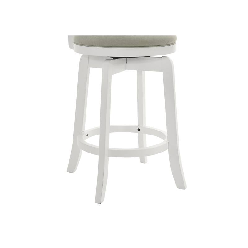 Blair Counter Height or Bar Height Rubberwood Barstool with Fabric Seat