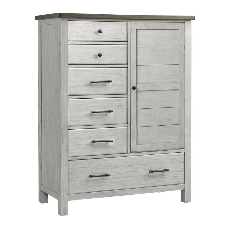 Timber Ridge Wood Chifferobe, Weathered Washed Sierra