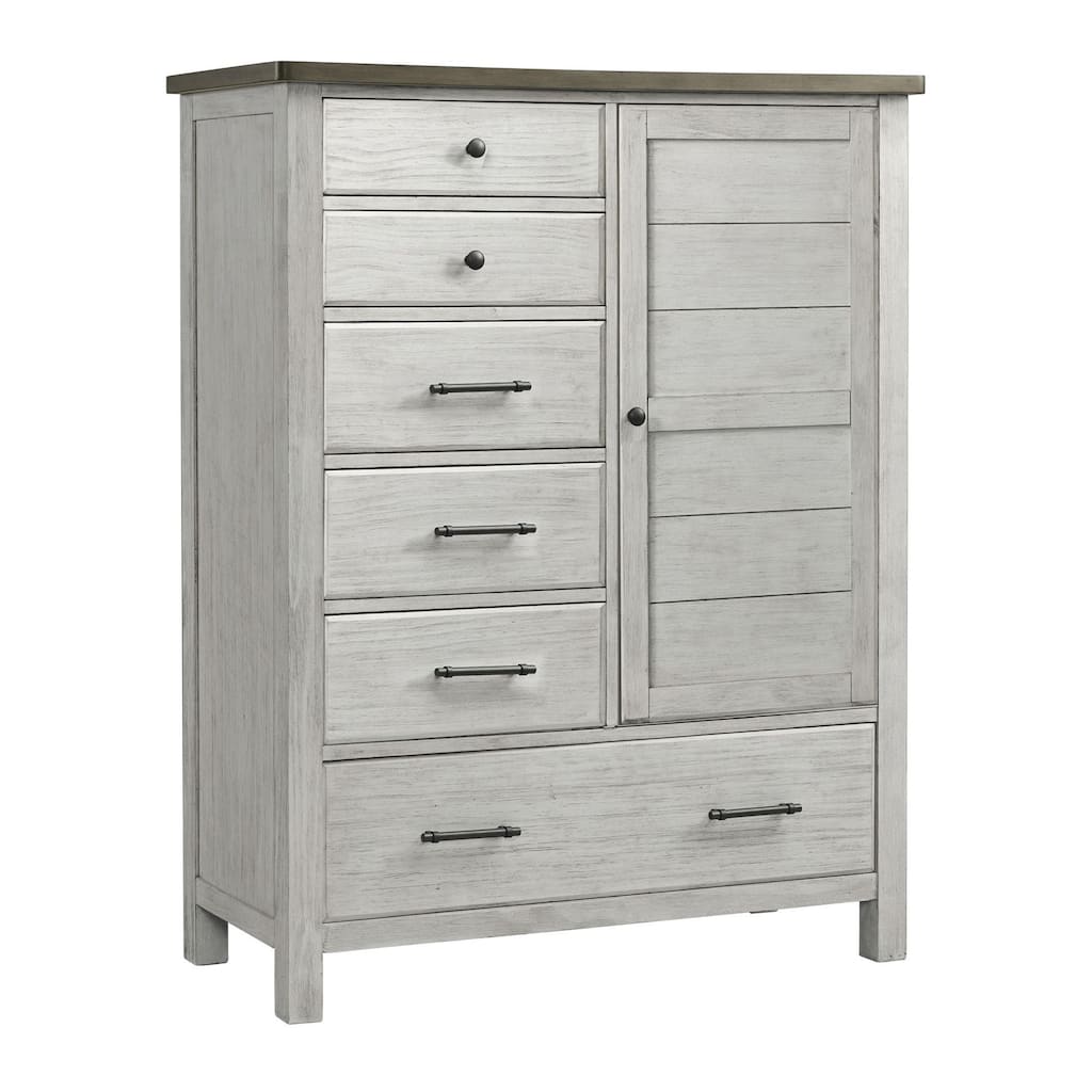 Timber Ridge Wood Chifferobe, Weathered Washed Sierra