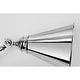 preview thumbnail 3 of 9, Esmerelda Wall Lamp Sconce Chrome Swing Arm 1-light