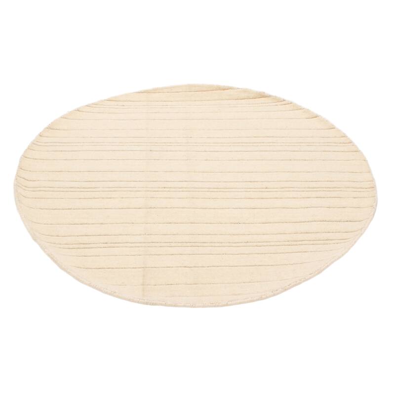 Kashkuli Gabbeh Cream Rug 4'0" x 4'0" - 4'0 x 4'0