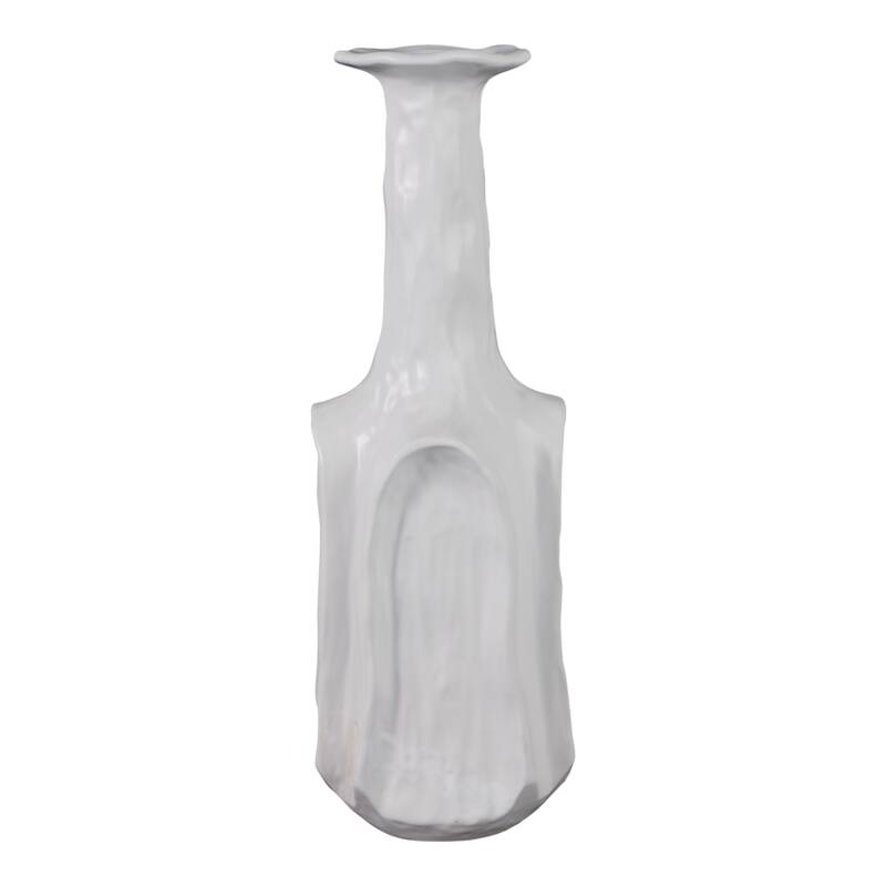 Stoneware Vase Sleek Modern Decorative for Fresh Flowers Accent