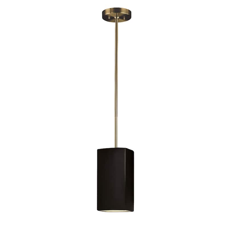 Justice Design Group Rectangle Pendant - Rigid Stem