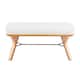 Option Cream Fabric & Natural Wood