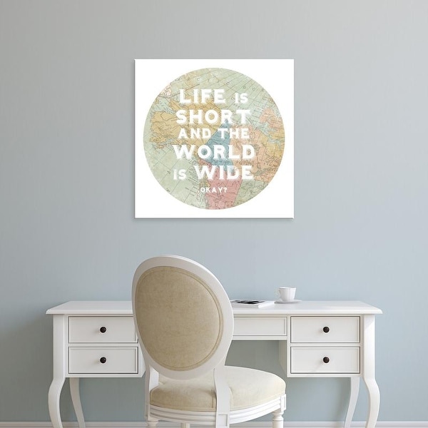Easy Art Prints Sue Schlabach50x70's 'Hemisphere IV' Premium Canvas Art