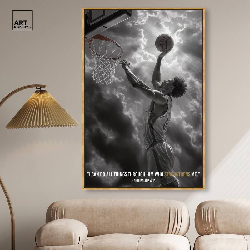 Strengthen Me Canvas by Art Remedy