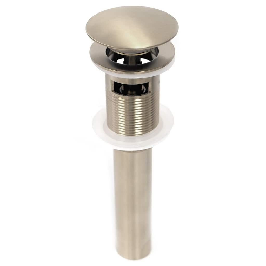 Pop Up Drain assembly with Cap with Overflow For under mount Installation