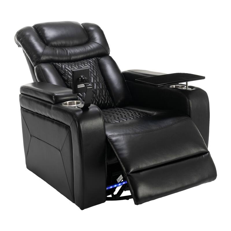 270 Degree Swivel PU Leather Power Recliner Individual Seat