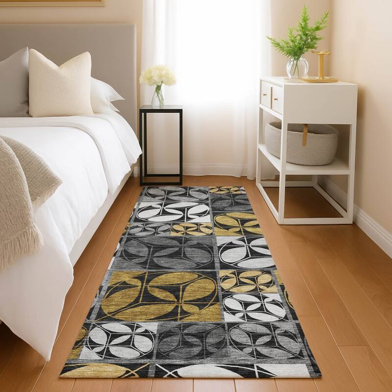 Machine Washable Indoor/ Outdoor Patch Lupton Chantille Rug