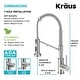 Thumbnail 89, Kraus Bolden 2-Function 1-Handle Commercial Pulldown Kitchen Faucet. Changes active main hero.