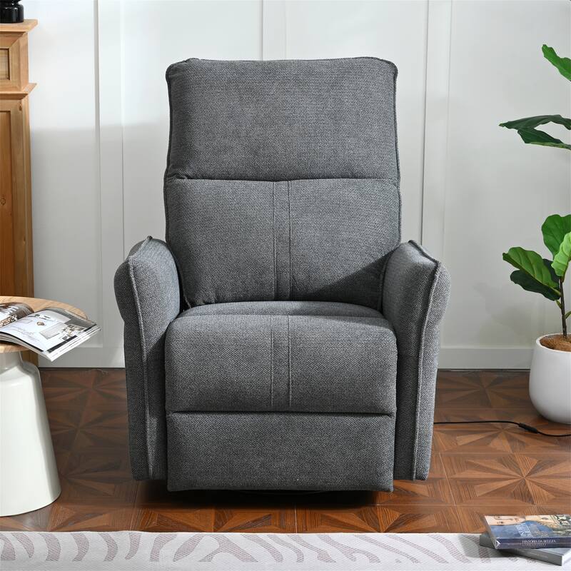 270° Power Swivel Rocker Recliner Chair for Adults, Swivel Rocking Recliner Chair,Electric Small Recliners for Small Spaces