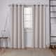 Porch & Den Boosalis Sateen Twill Blackout Curtain Panel Pair - 96 Inches - Silver