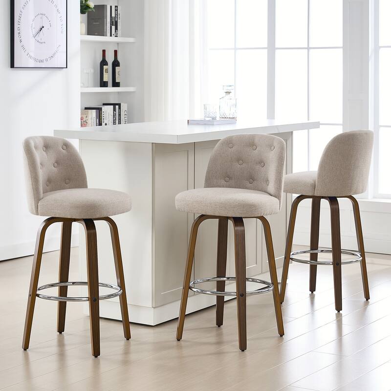 26"/29" Swivel Bar Stools/ Counter Stool with Bentwood Legs