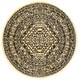 preview thumbnail 166 of 166, SAFAVIEH Adirondack Cheyenne Rustic Oriental Medallion Rug 4' Round - Gold/Black