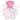 Touched by Nature Girls Organic Cotton Bodysuits, Pink Peanut