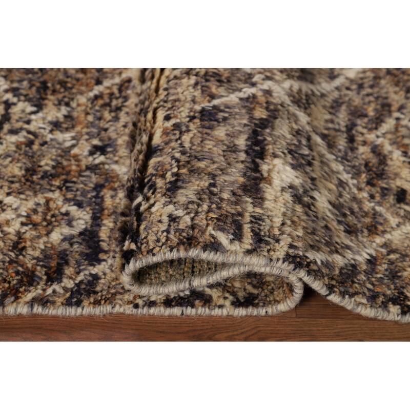 Trellis Plush Moroccan Accent Rug Handmade Wool Carpet - 3'0" x 5'5"