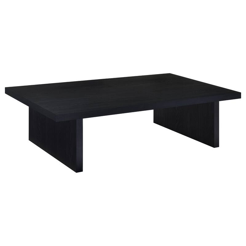 Caroline Black Rectangular Engineered Laminate Coffee Table