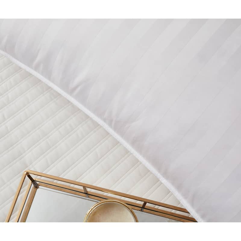 Supreme 350 Thread Count Cotton Damask White Down Pillow