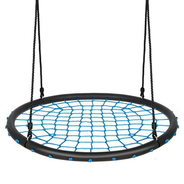slide 2 of 15, 40'' Spider Web Tree Swing Set - 40" - 63" Blue