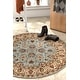 preview thumbnail 1 of 9, Well Woven Oriental Traditional Round Area Rug