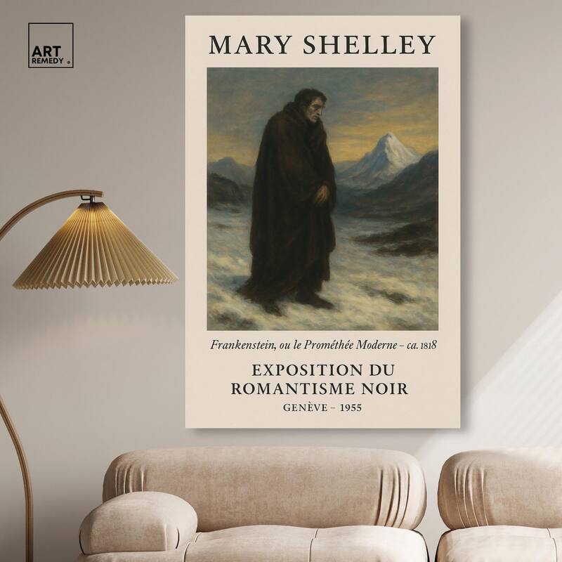 Mary Shelley Canvas by Art Remedy, Gallery Wrapped
