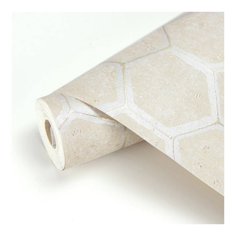 Brewster Starling Copper Honeycomb Wallpaper - 27.5 x 396 x 0.025