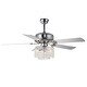 preview thumbnail 22 of 61, Bella Depot 52" Modern Reversible Crystal Ceiling Fan with Remote Control and Light Kit