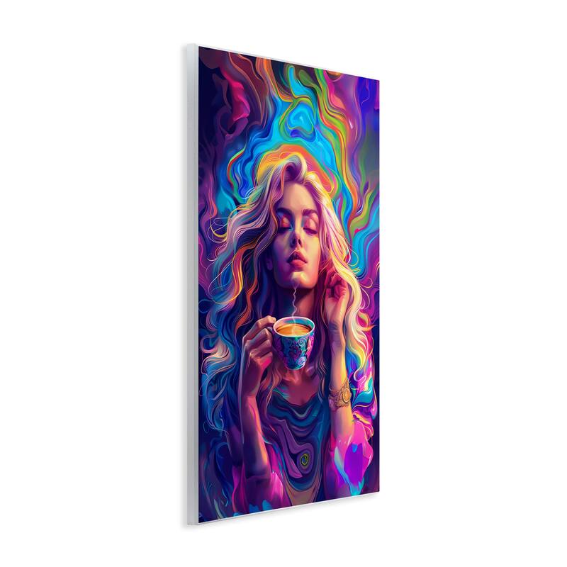 Stupell Spiritual Woman Sipping Tea Wall Plaque Art Design By Spirit of the Rainbow