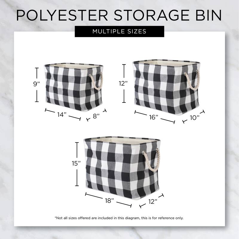DII Polyester Pet Bin Dog Show Rectangle Large