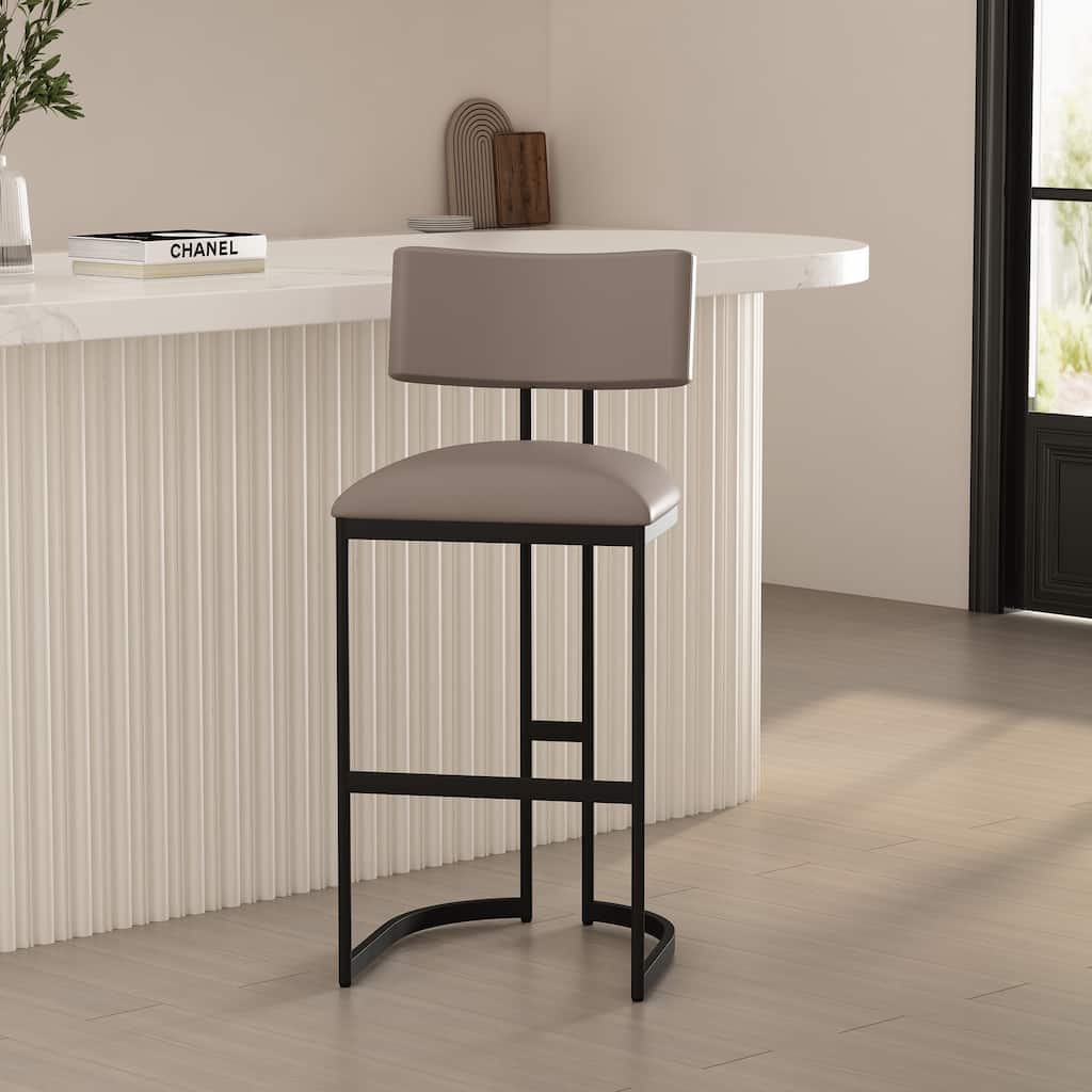 Manhattan Comfort Juno Metal Barstool