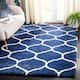SAFAVIEH Hudson Shag Ogee Trellis 2-inch Thick Area Rug