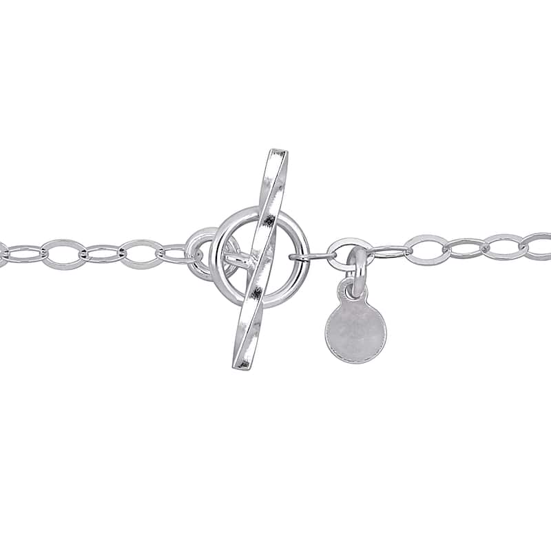 Miadora 2.3mm Oval Rolo Bracelet Sterling Silver-7.5 in