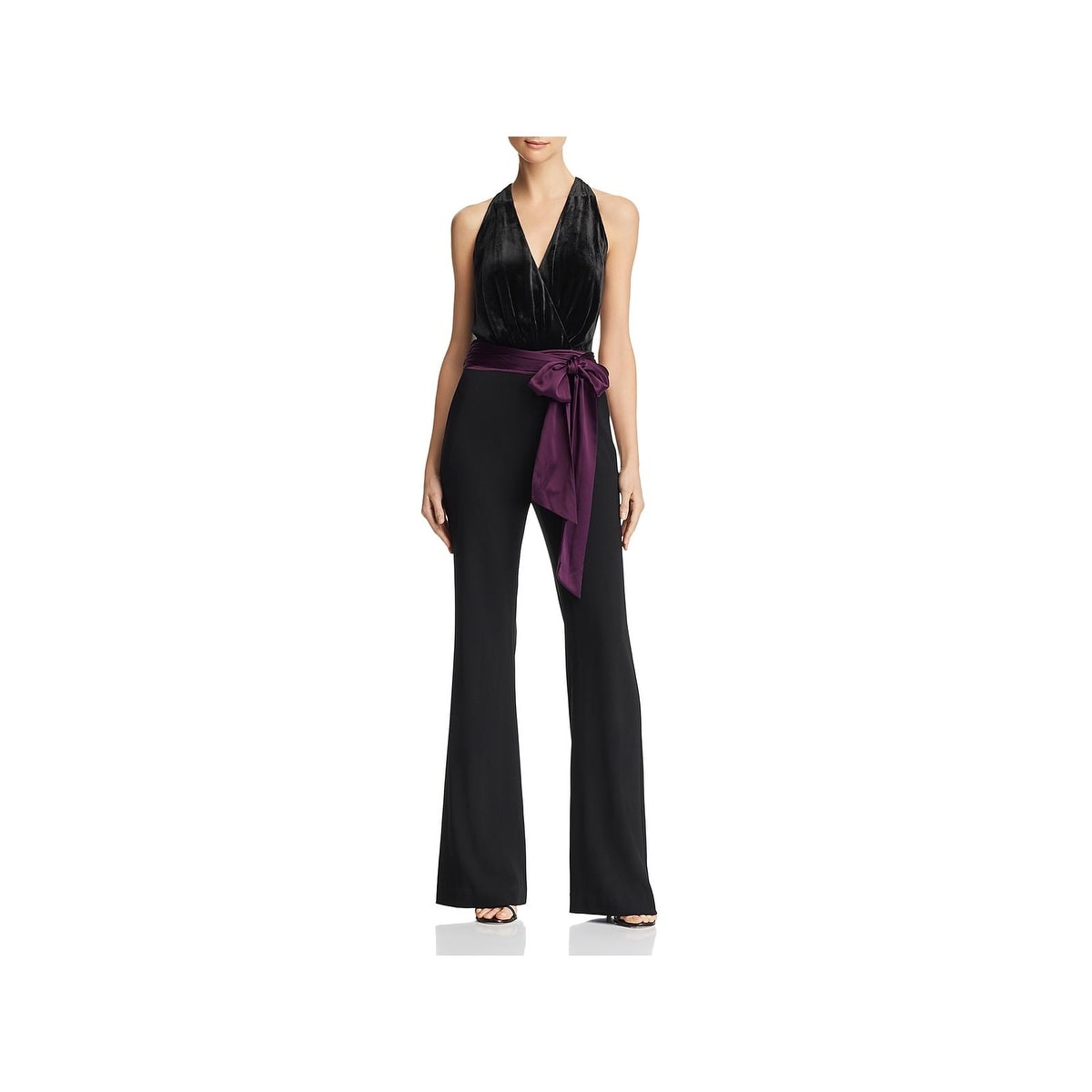 purple silk jumpsuit