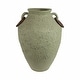 preview thumbnail 1 of 7, Sagebrook Home 28" Ethan Green Omix Floor Vase, Amphora, Abstract 19" x 19" x 28" - Green