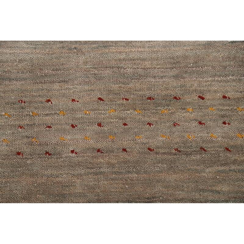 Tribal Gabbeh Indian Runner Rug Handmade Wool Carpet - 2'9"x 9'10"