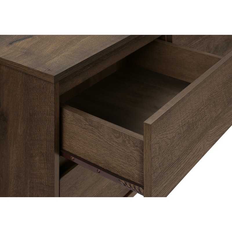 Tv Stand, 72 Inch, Console, Media Entertainment Center, Storage Drawers, Storage Cabinet, Brown Laminate, Transitional